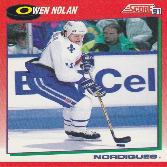 Owen Nolan NHL Hockey Collection - 9 Quebec Nordiques Hockey Cards - Picture 8 of 10
